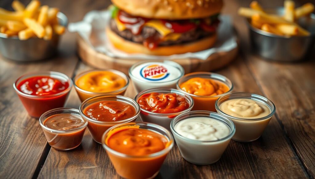 BK dipping sauces variety