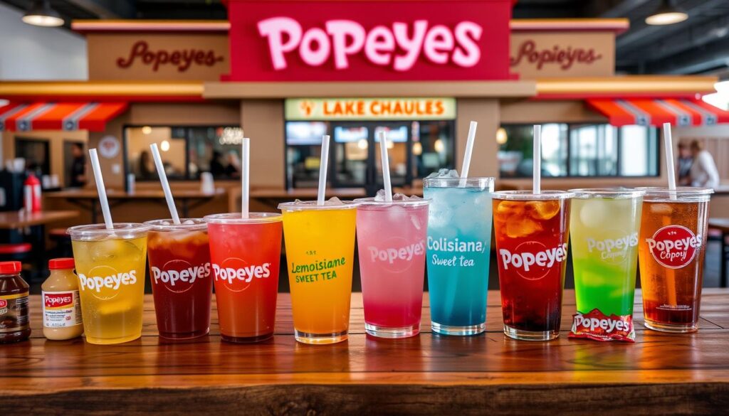 Beverages Available at Popeyes in Lake Charles