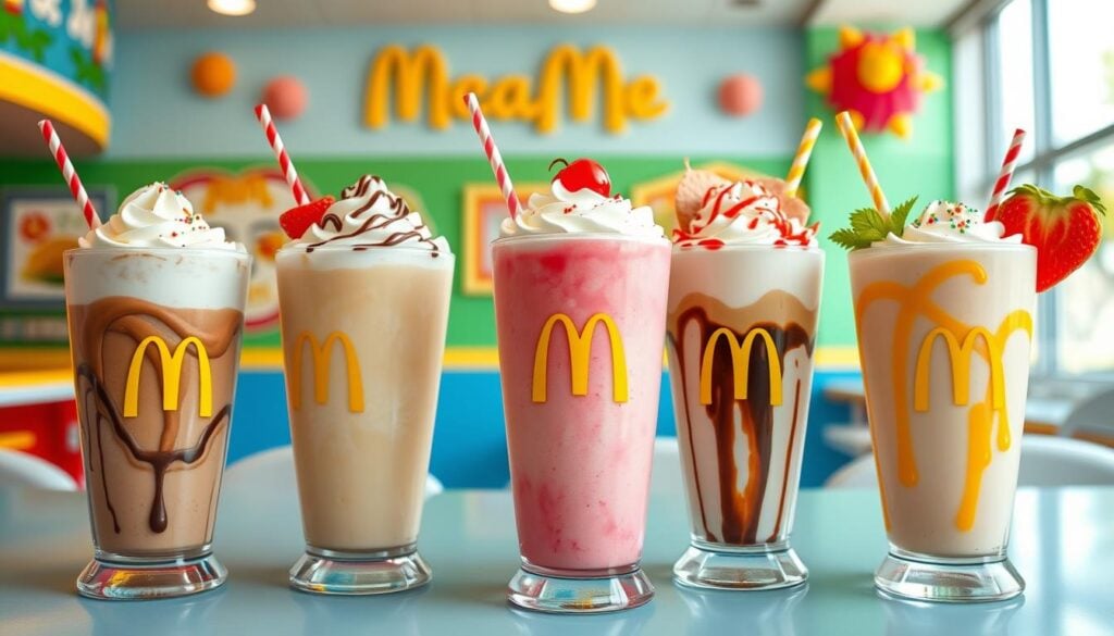 McDonald's milkshake menu