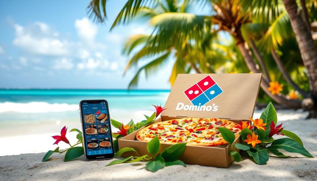 Ordering Domino's Pizza in Mauritius