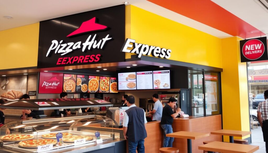 Pizza Hut Express locations and menu availability