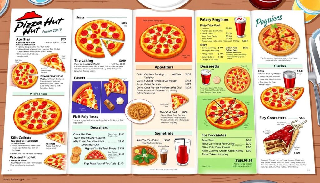 Pizza Hut printable menu