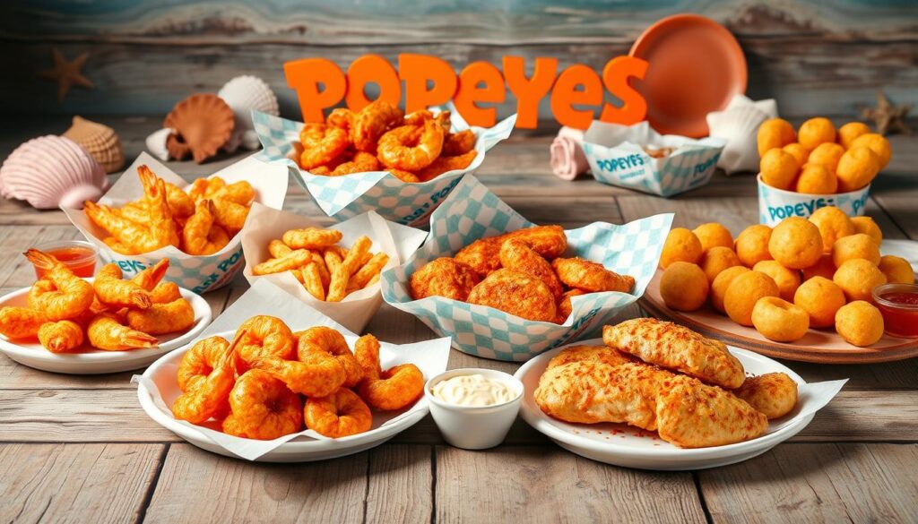 Popeyes Seafood menu