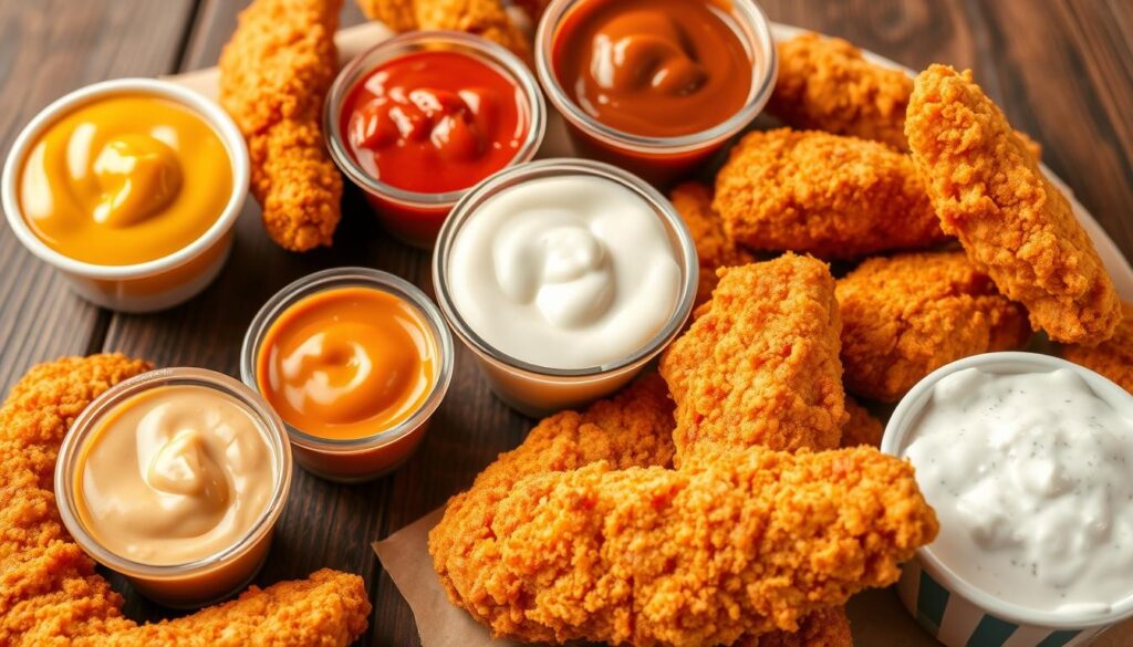 Popeyes chicken tenders dipping sauce options