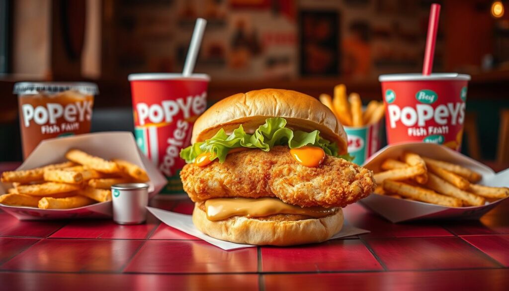 Popeyes fish sandwich combos