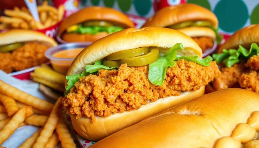 Popeyes sandwich menu specials