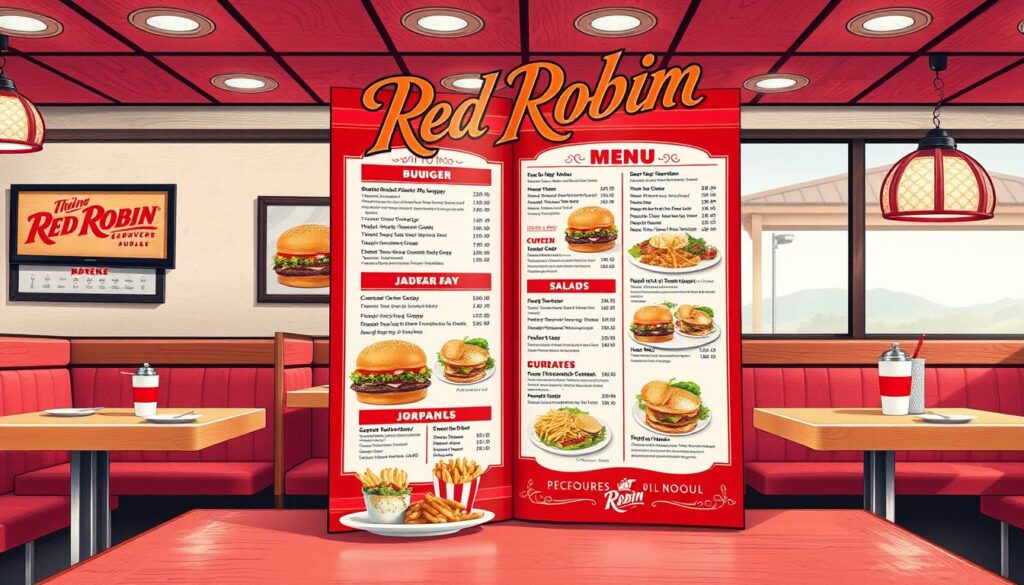 Red Robin printable menu PDF