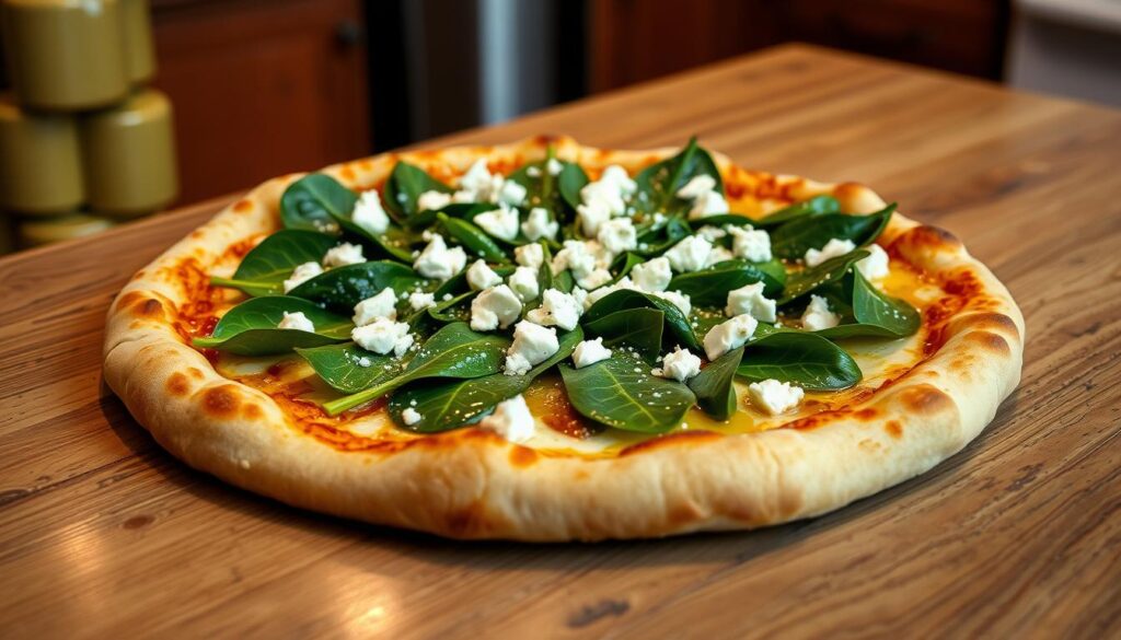 Spinach & Feta pizza