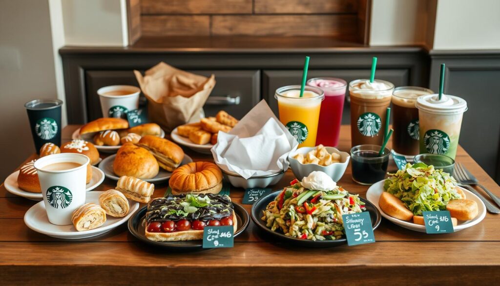 Starbucks food menu with prices