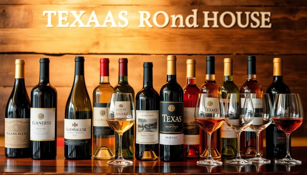 Texas Roadhouse wine menu