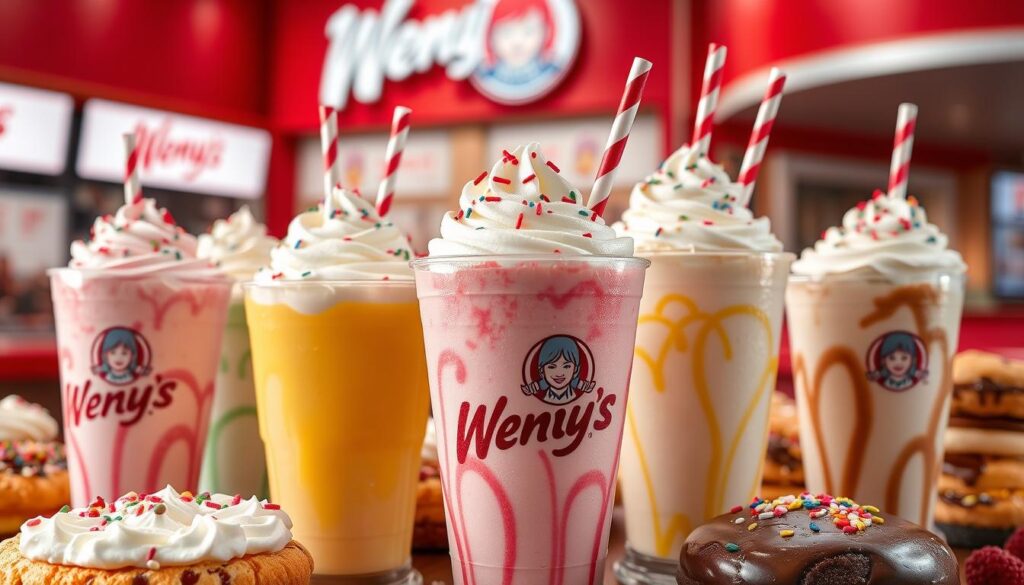 creamy shakes at Wendy's