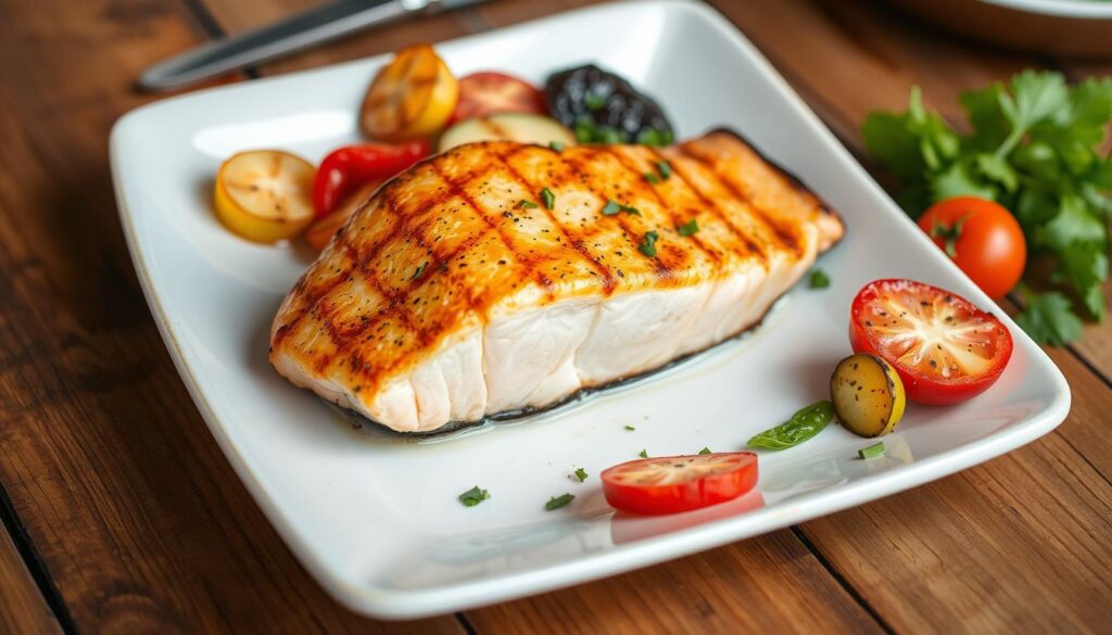 grilled salmon