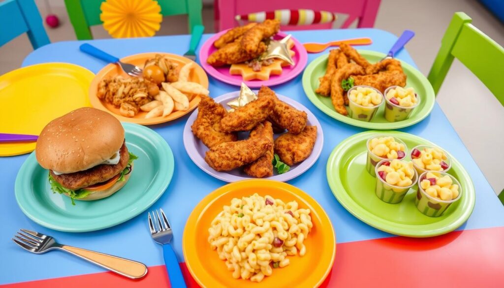 kids menu variety