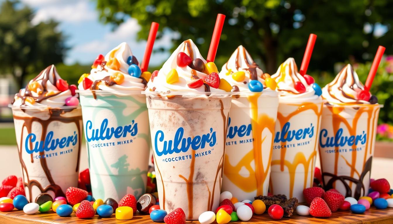 Culver's Concrete Mixer Menu