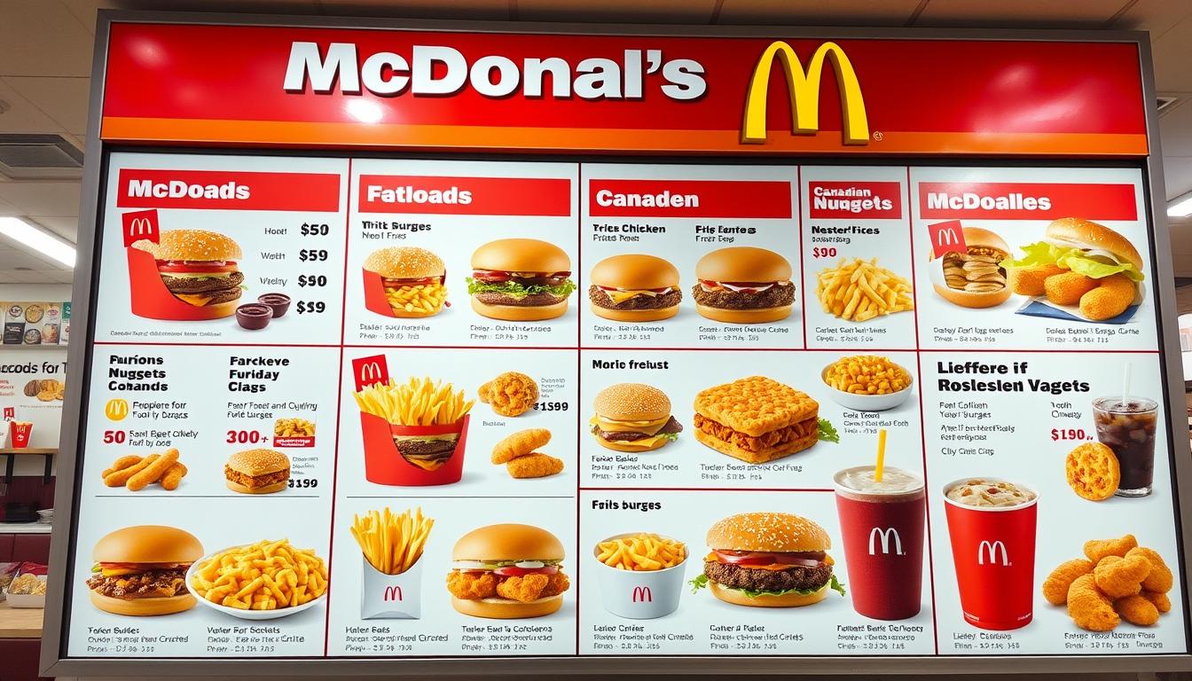 McDonald's Menu Canada With Prices