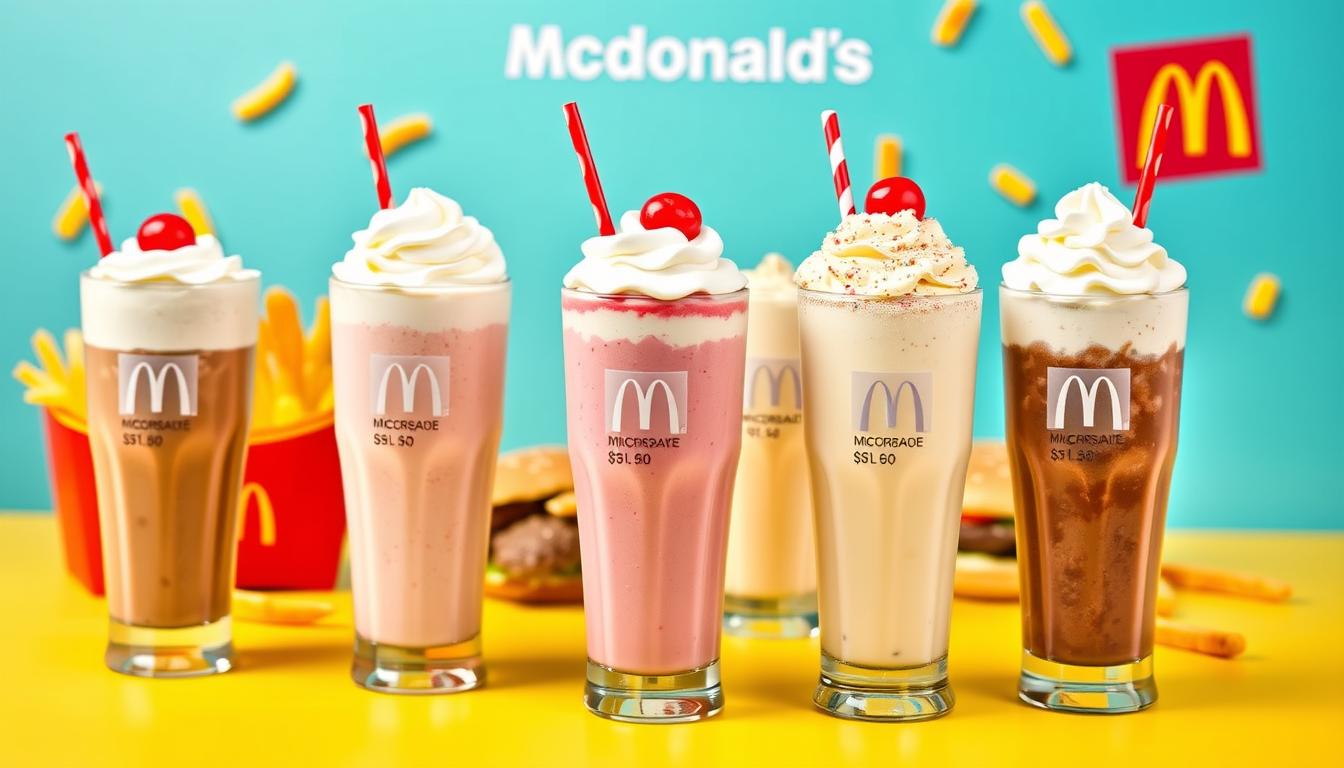 McDonald's Milkshake Menu & Prices Guide