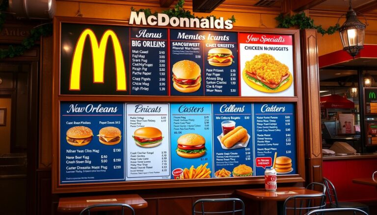 McDonald's New Orleans Menu With Prices