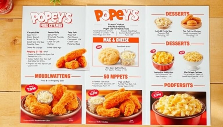 Popeyes Chicken Catering Menu With Prices