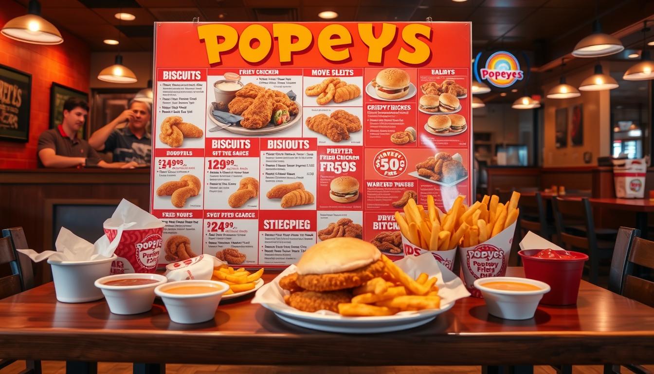 Popeyes Restaurant Menu With Prices