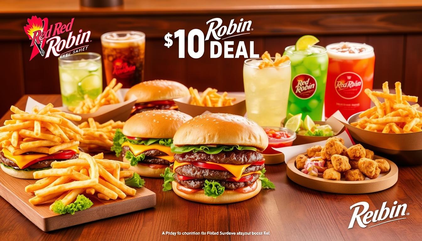 Red Robin $10 Deal Menu With Prices