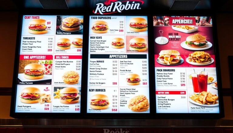 Red Robin Restaurant Menu With Prices