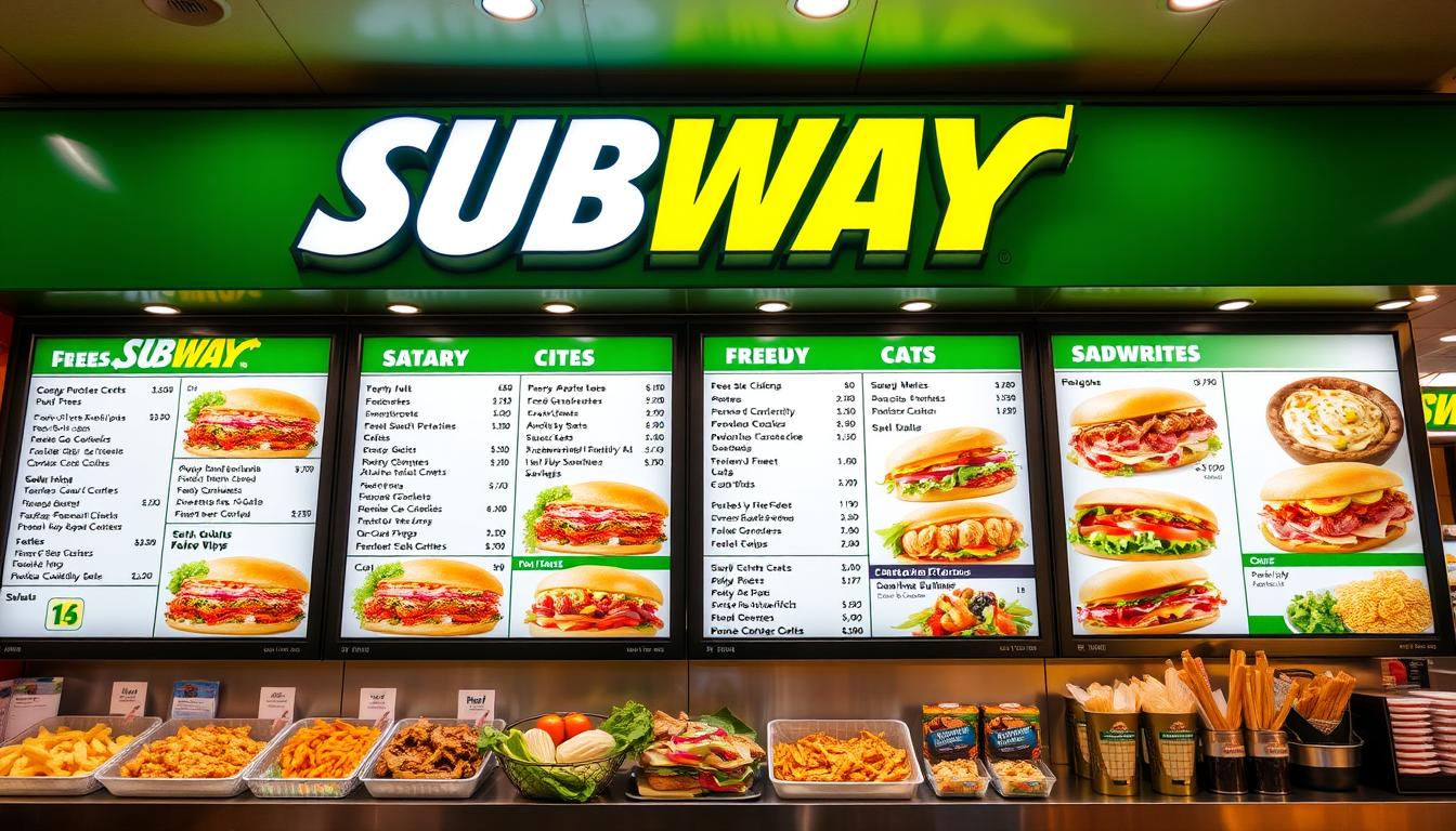 Subway New Menu With Prices