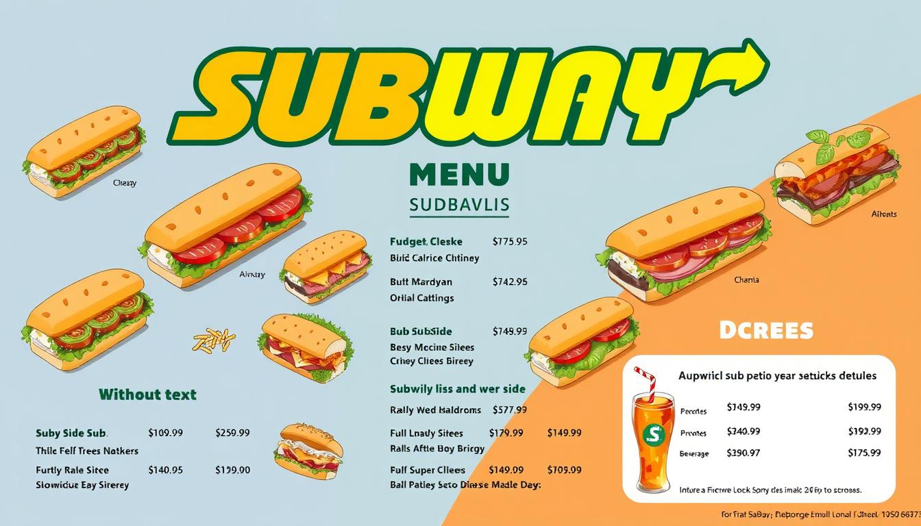 Subway Sub Menu With Prices