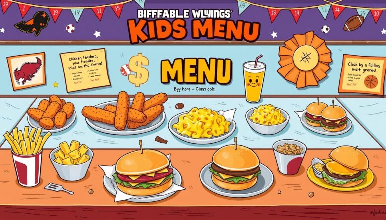 buffalo wild wings kids menu