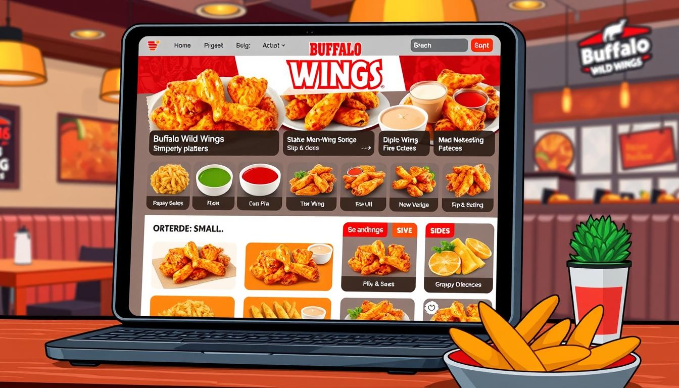 buffalo wild wings menu order online