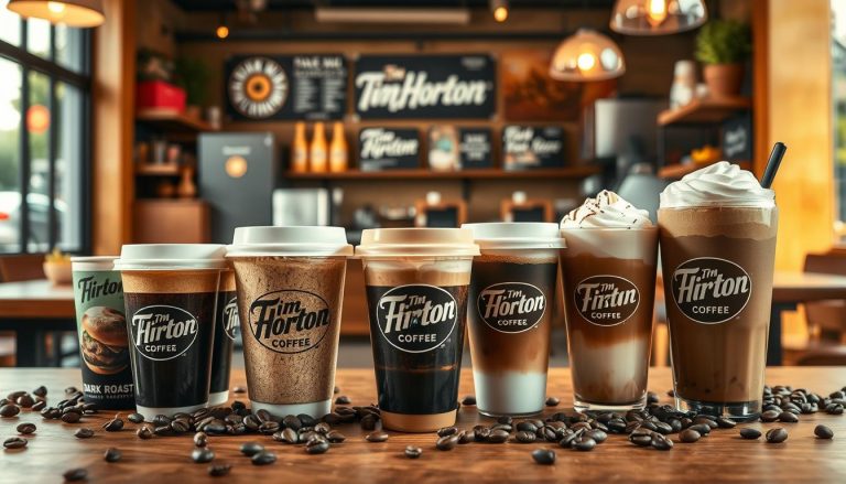 tim horton coffee menu