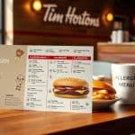 tim hortons allergen menu